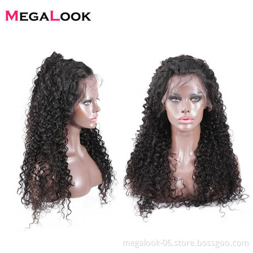 High Quality Virgin Custom Brazilian Human Hair Jerry Curly 13*4 Swiss Lace Front Wig